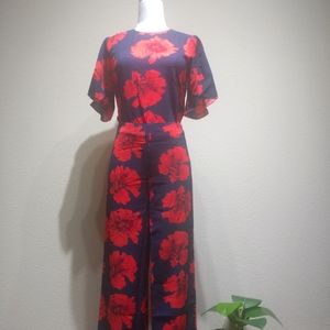 Pants Set, Red/Navy, Size Small